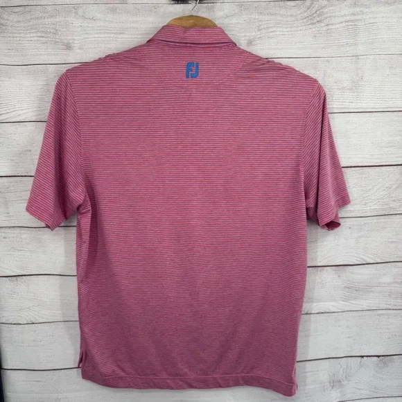 FootJoy Golf Polo Shirt XL Striped Performance Stretch Athletic - Picture 7 of 9